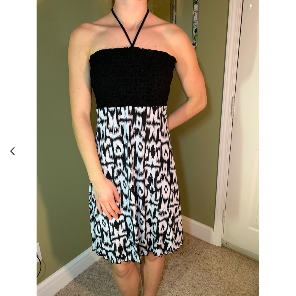 Black and White Beach Dress